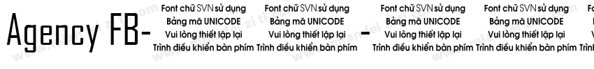 Agency FB-常规字体转换